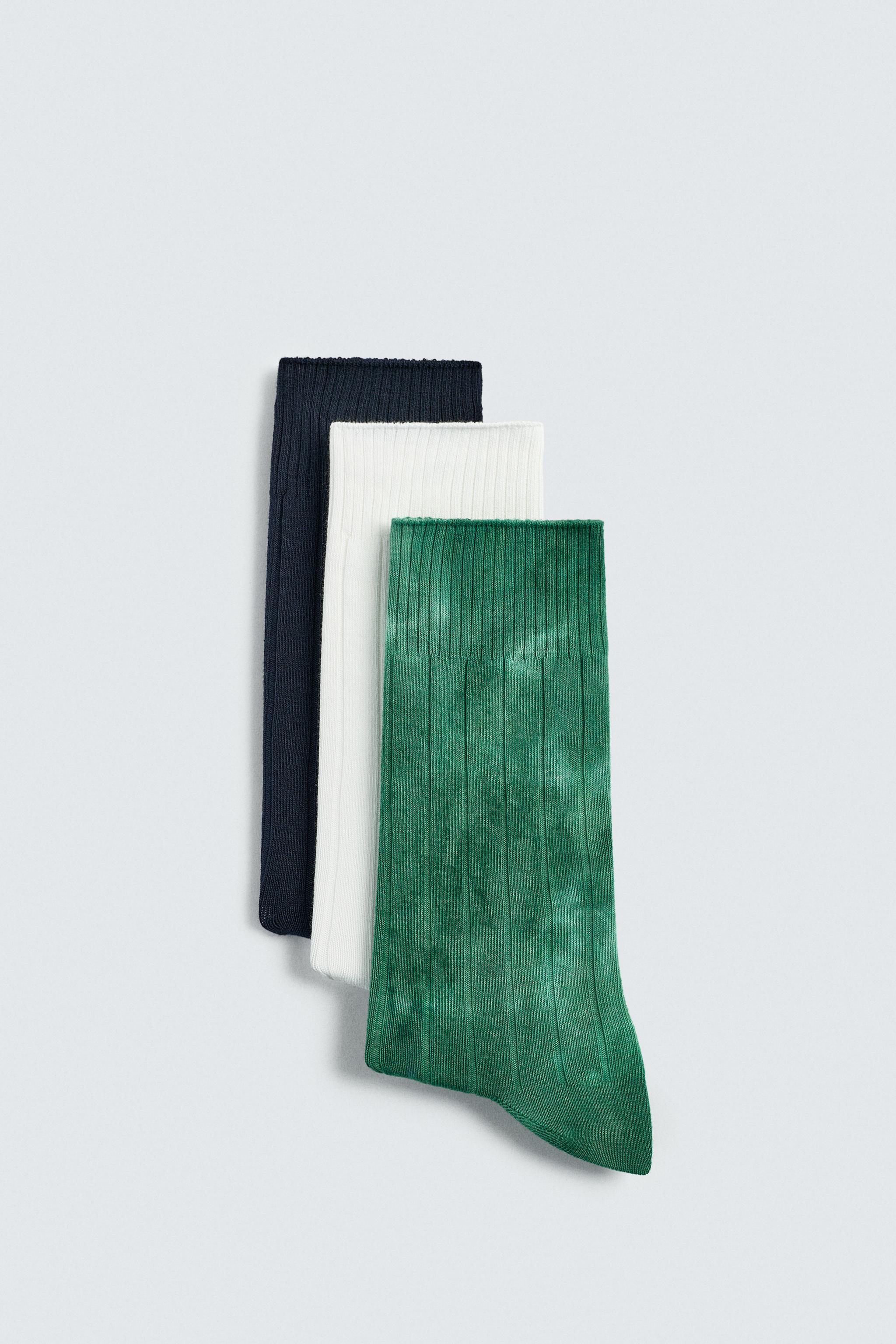 LOT DE 3 PAIRES CHAUSSETTES CÔTELÉES AARON LEVINE X ZARA